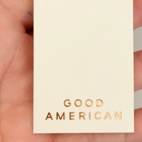 Good American Twisted Shoulder Ribbed Tank Top NWT XL Brown Tortoise Shell - Picture 8 of 9